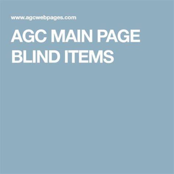 Agc Blind Items TechTrends Today