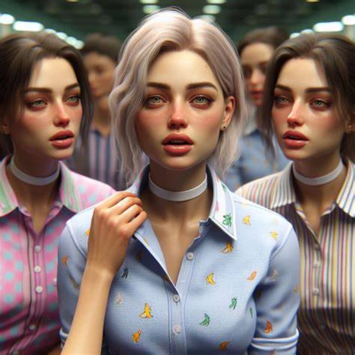 Girls hypnotized to freeze and be posed around )