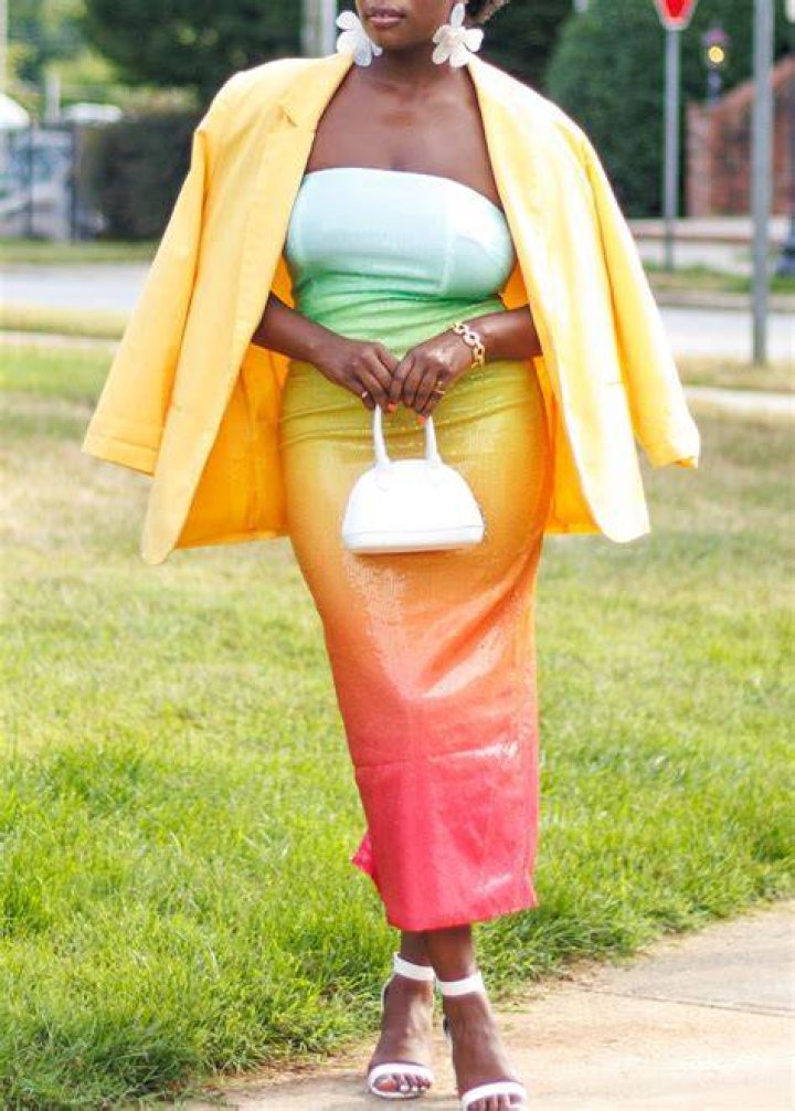 What I Wore Summer Rainbow Discourse of a Divine Diva {Plus Size